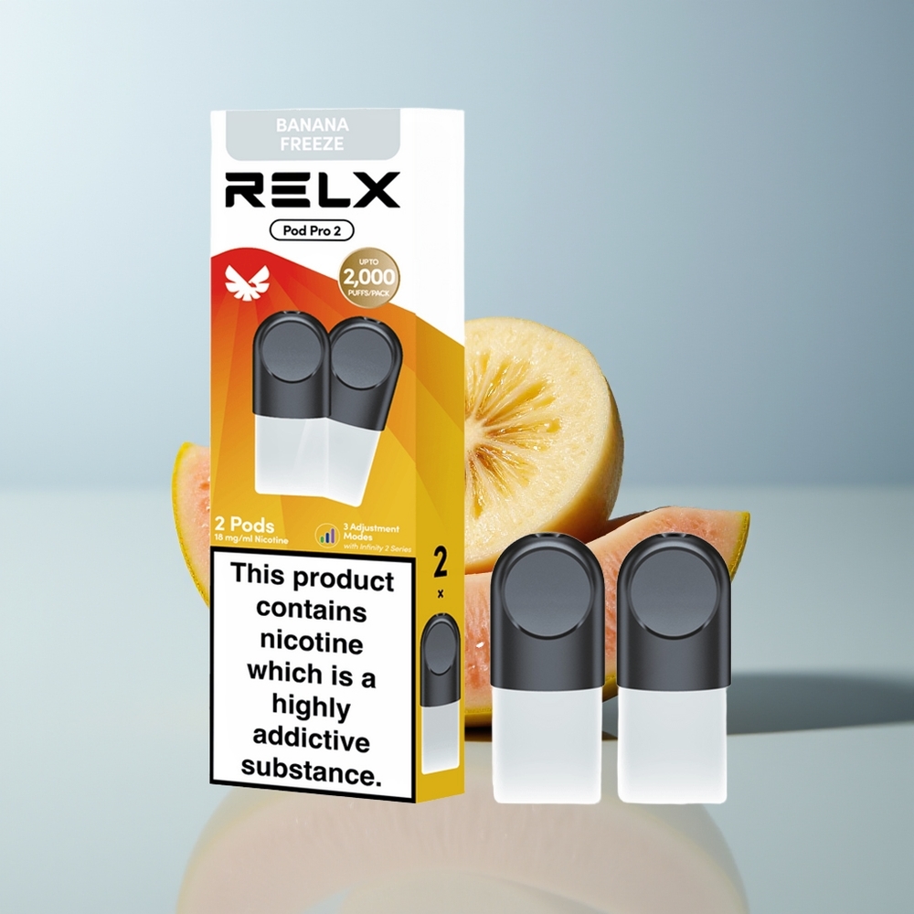 Wholesale Canada RELX Pod Pro 2 600 Puffs 19ml Dessert Banana Freeze