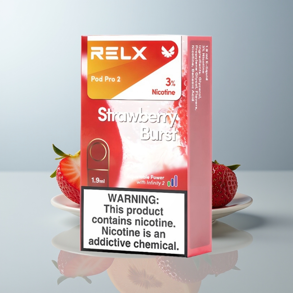 Wholesale Canada RELX Pod Pro 2 600 Puffs 19ml Strawberry Burst