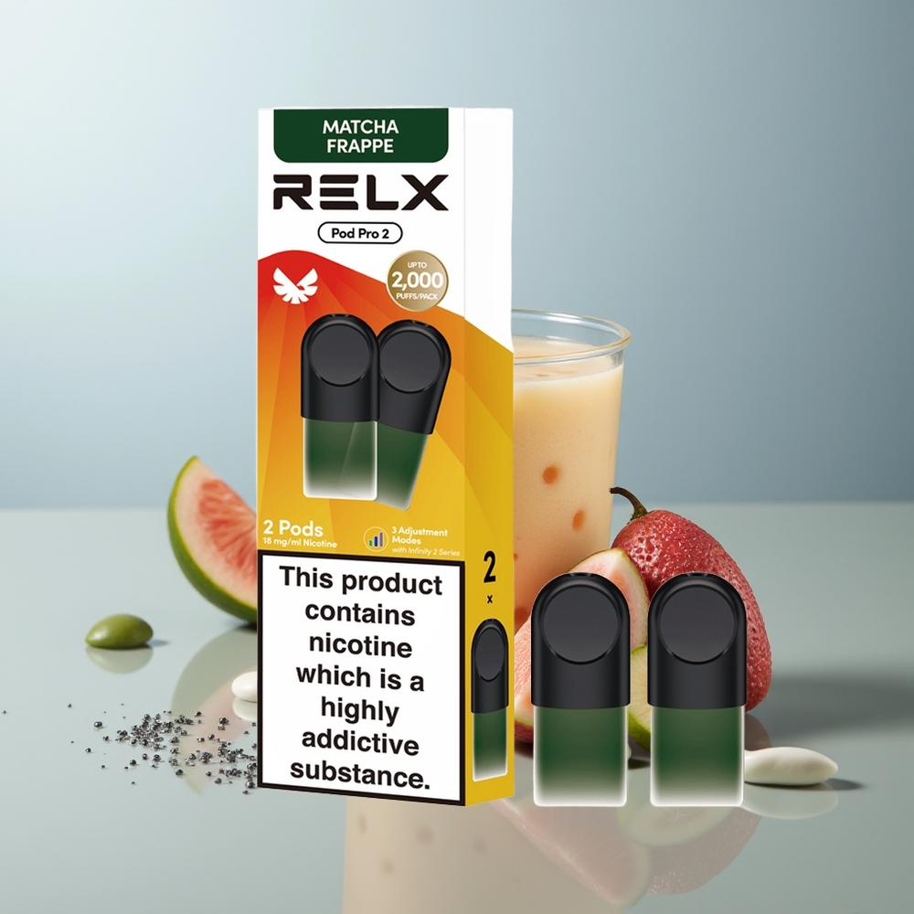 Wholesale Canada RELX Pod Pro 2 600 Puffs 19ml Tea-Matcha Frappe Tea