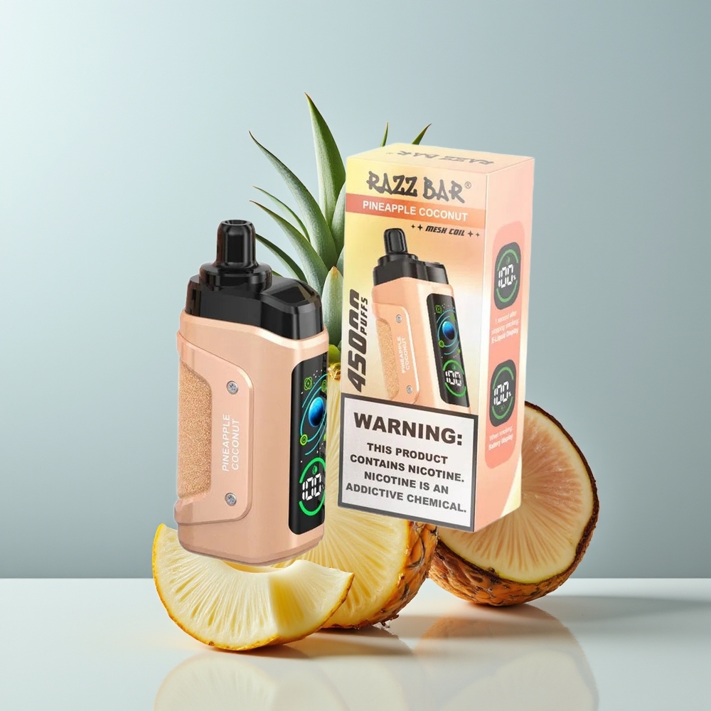 Wholesale Canada Razz Bar 45000 Puffs Adjustable Airflow Pineapple Coconut Disposable Vape