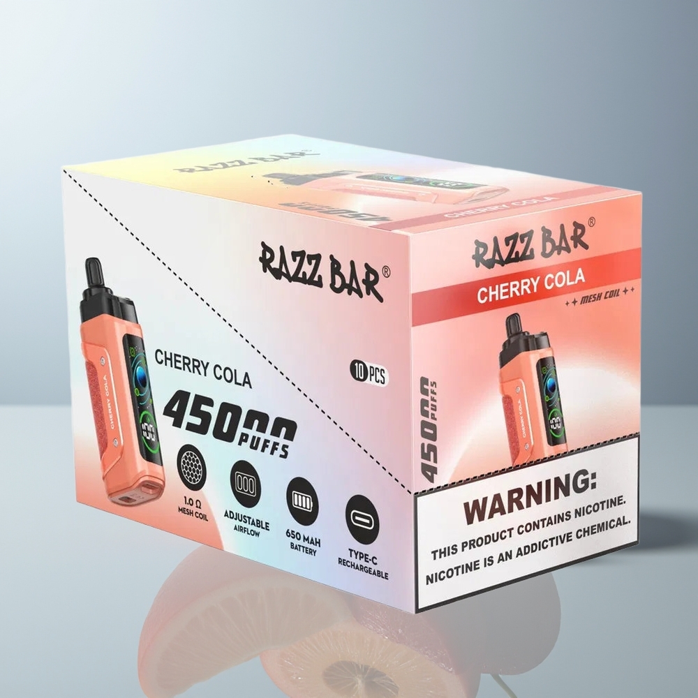 Wholesale Canada Razz Bar 45000 Puffs Rechargeable Cherry Cola