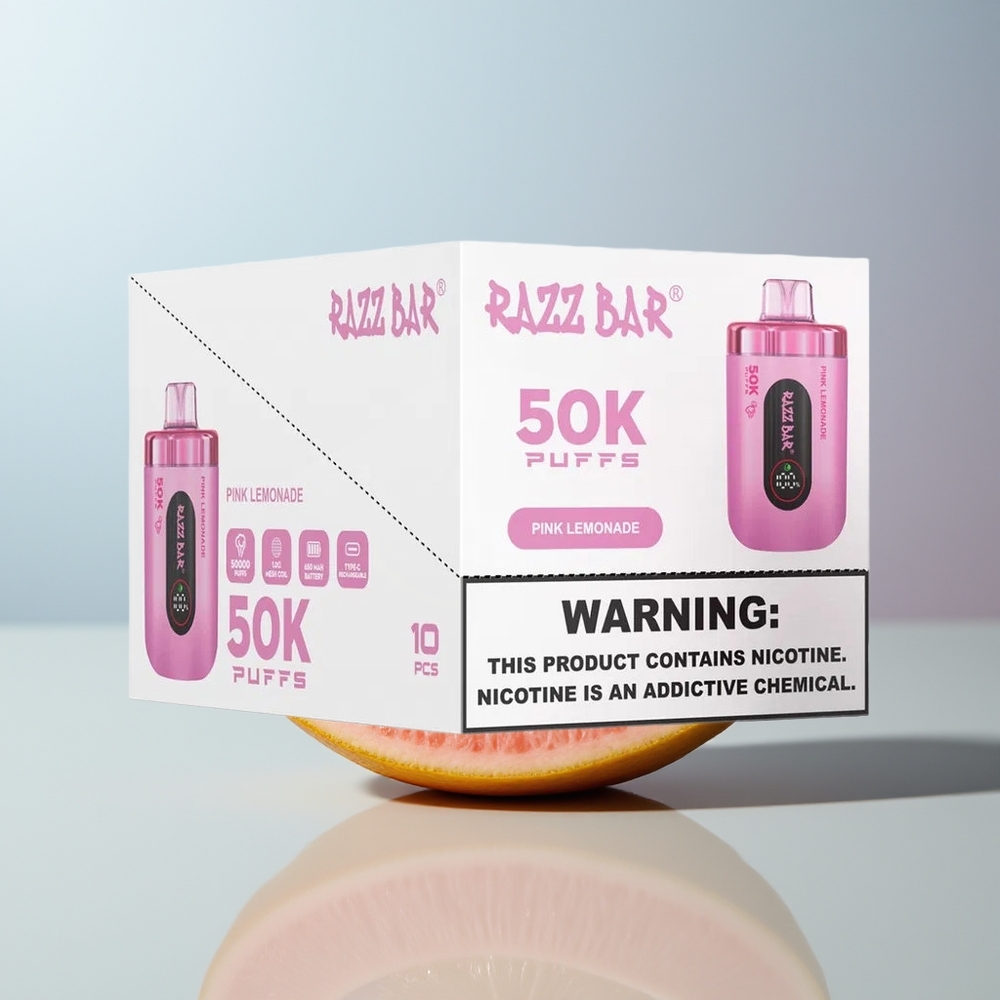 Wholesale Canada Razz Bar 50000 Puffs 10 Ohm Pink Lemonade