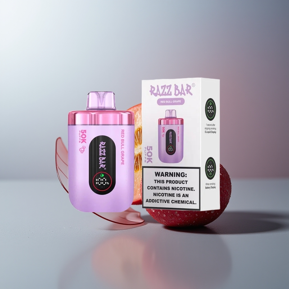 Wholesale Canada Razz Bar 50000 Puffs Rechargeable Red Bull Grape