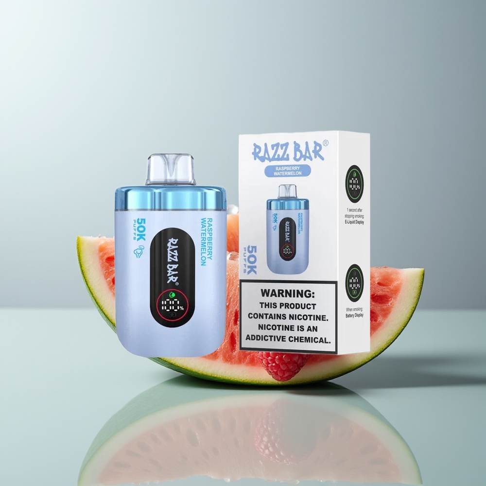 Wholesale Canada Razz Bar 50K Puffs 10 Ohm Mesh Coil Raspberry Watermelon