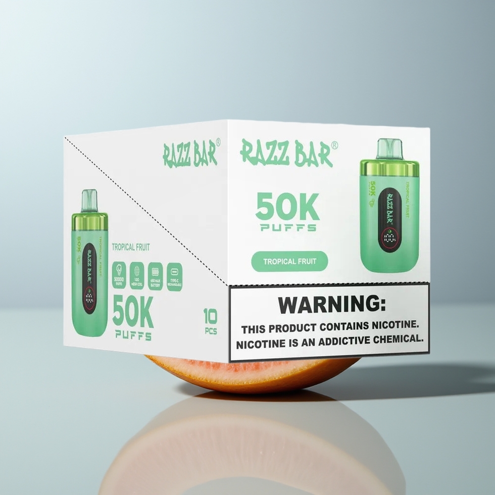 Wholesale Canada Razz Bar 50K Puffs Mesh Coil Tropical Fruit