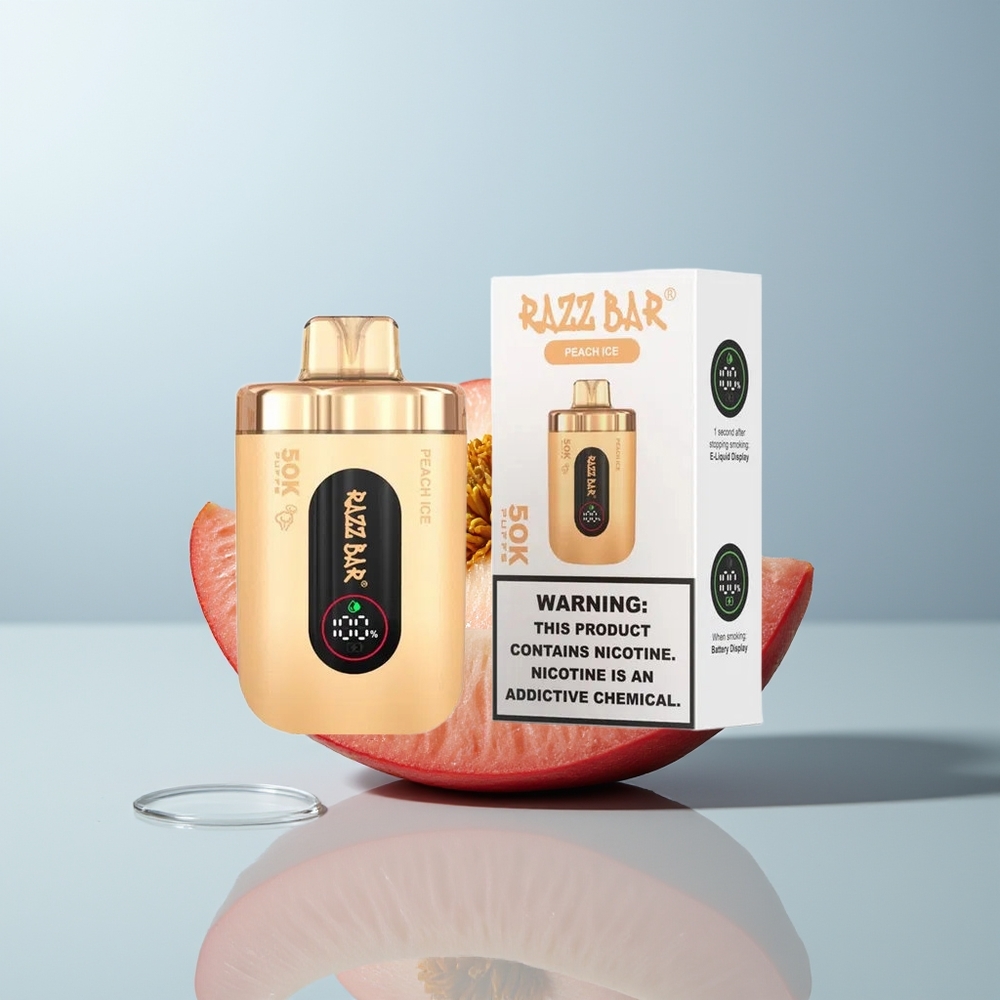 Wholesale Canada Razz Bar 50K Puffs Rechargeable Peach Ice
