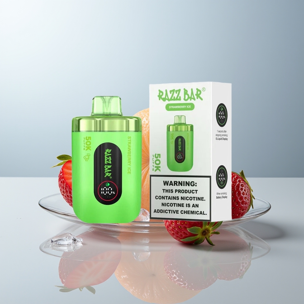 Wholesale Canada Razz Bar 50K Puffs Rechargeable Strawberry Ice