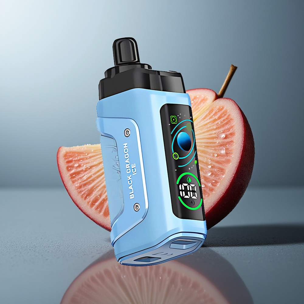 Wholesale Canada Razz Bar Disposable Vape 45000 Puffs Mesh Coil Black Dragon Ice