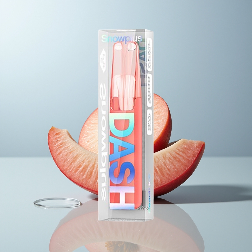 Wholesale Canada Snowplus Dash 4000 Puffs 75ml Peach Ice