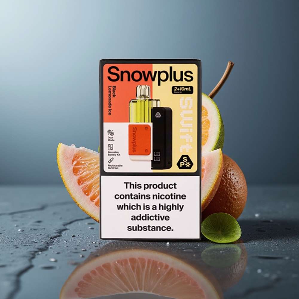 Wholesale Canada Snowplus Swift 5000 Puffs Dual Mesh 1000 mAh Black Lemonade Ice