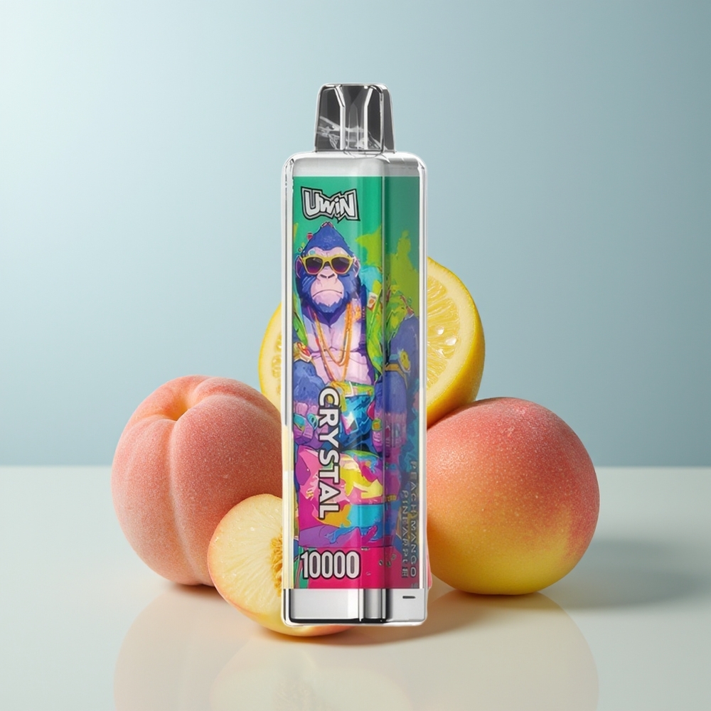 Wholesale Canada Uwin Crystal 10000 Puffs RGB Lights Peach Mango Pineapple