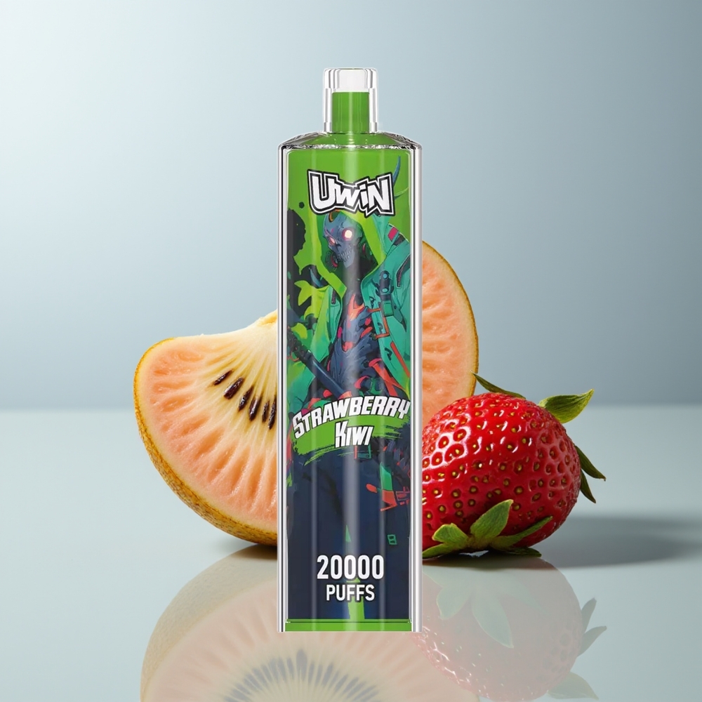 Wholesale Canada Uwin Shisha Hookah Crystal 20000 Puffs Mesh Coil Type-C Strawberry Kiwi