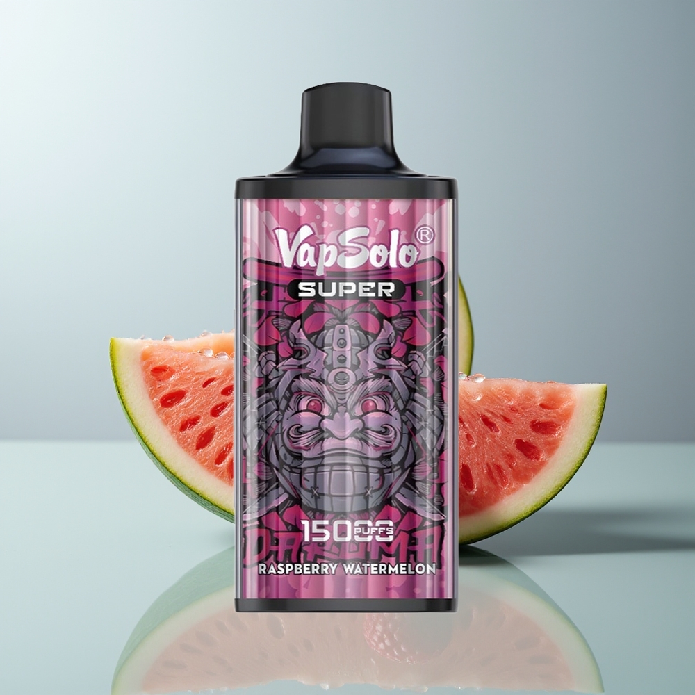 Wholesale Canada VapSolo Super 15000 Puffs 40ml Raspberry Watermelon Disposable Vape