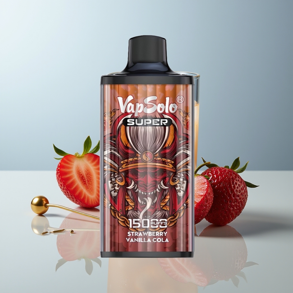 Wholesale Canada VapSolo Super 15000 Puffs 40ml Strawberry Vanilla Cola