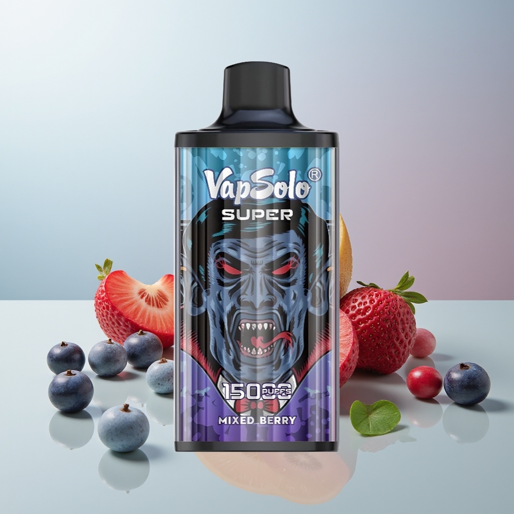 Wholesale Canada VapSolo Super 15000 Puffs 850mAh Mixed Berries
