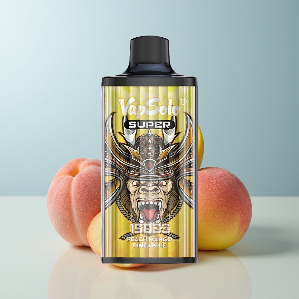 Wholesale Canada VapSolo Super 15000 Puffs 850mAh Type-C Peach Mango Pineapple