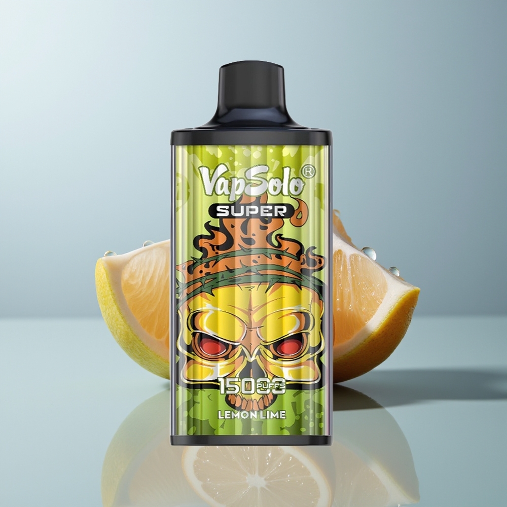 Wholesale Canada VapSolo Super 15000 Puffs 850mah Mesh Coil Lima Lemon