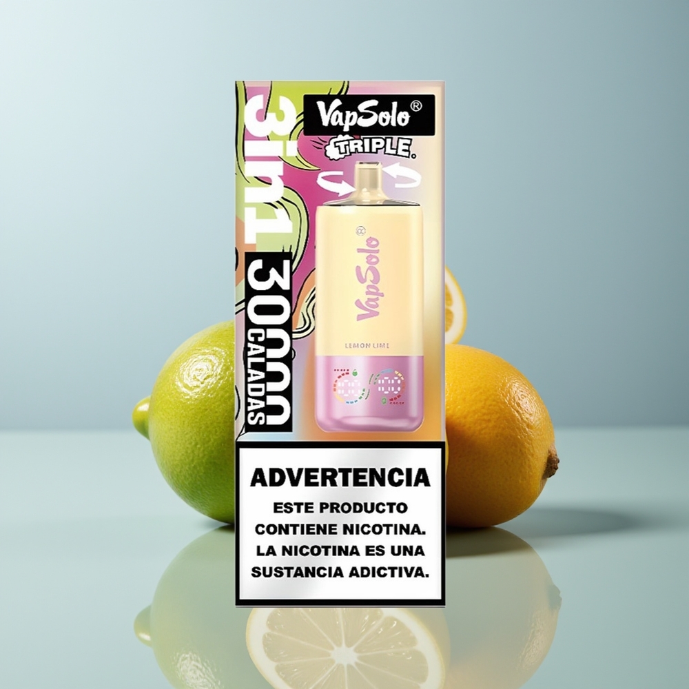 Wholesale Canada VapSolo Triple 30000 Puffs 40ml Lemon Lime
