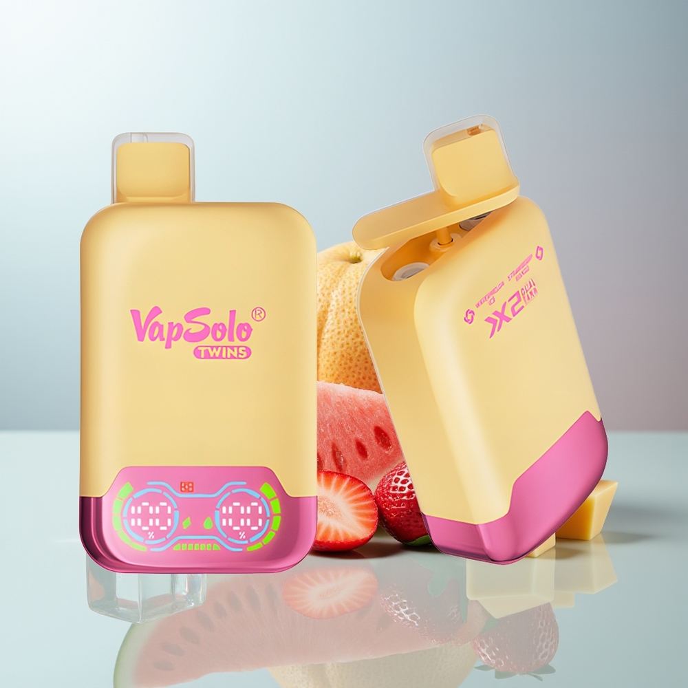 Wholesale Canada VapSolo Twins 20000 Puffs 40ml Watermelon Ice  Strawberry Mango