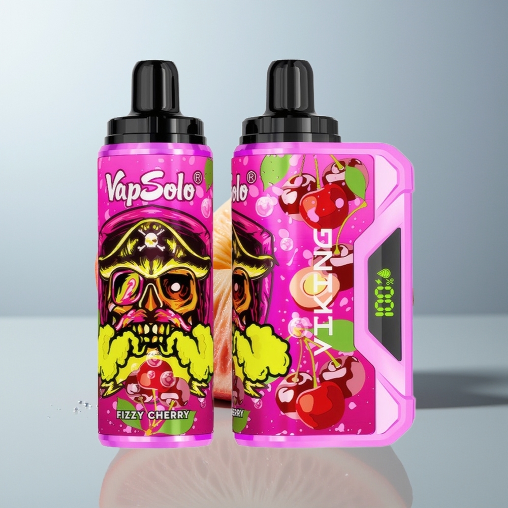 Wholesale Canada VapSolo VIKING 12000 Puffs 22ml Fizzy Cherry