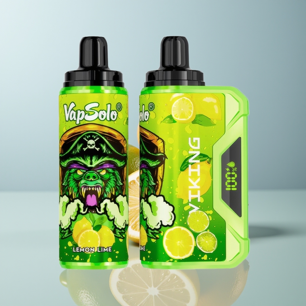 Wholesale Canada VapSolo VIKING 12000 Puffs 22ml Type-C Lemon Lime