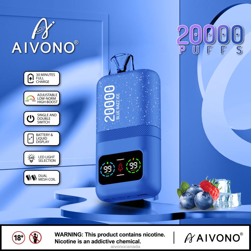 Aivono AIM magic 20000 Blue Razz Ice RBX2X79 - Aivono Vape Canada
