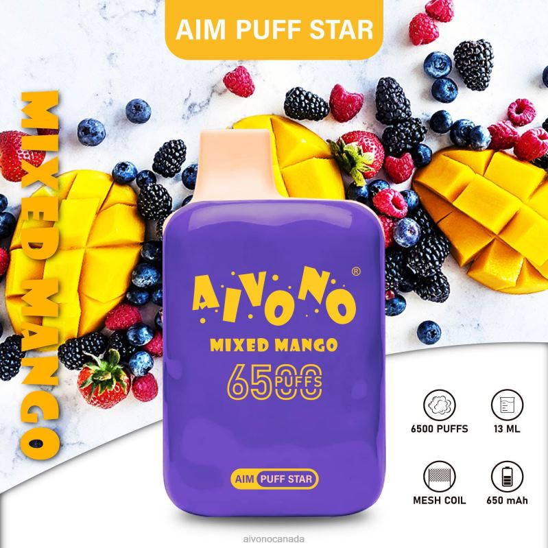 Aivono AIM PUFF STAR 6500 Mixed Mango RBX2X296 - Aivono Canada
