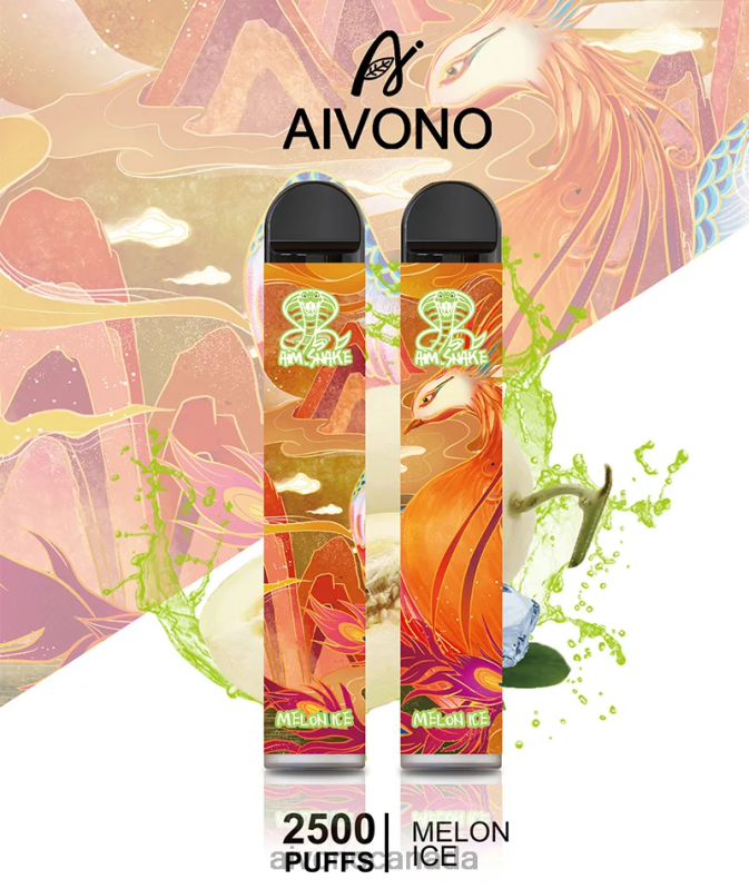 Aivono AIM SNAKE 2500 Melon Ice RBX2X311 - Aivono Vape Canada