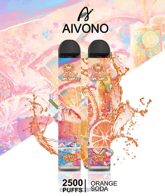 Aivono AIM SNAKE 2500 Orange Soda RBX2X314 - Aivono Vape Review