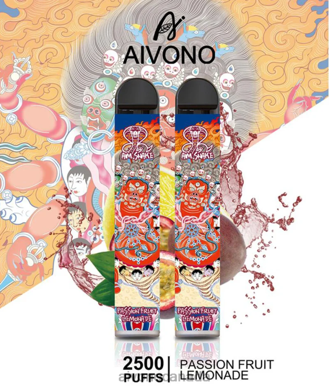Aivono AIM SNAKE 2500 Passion Fruit Lemonade RBX2X315 - Aivono Vape Canada