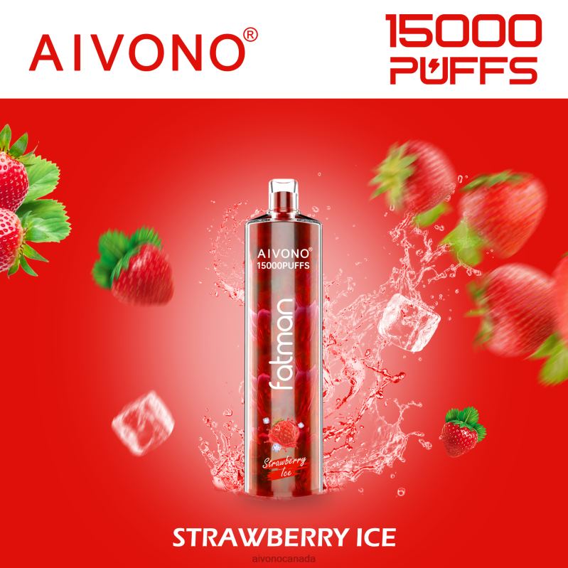 Aivono FATMAN 15000 Strawberry Ice RBX2X11 - Aivono Vape Canada