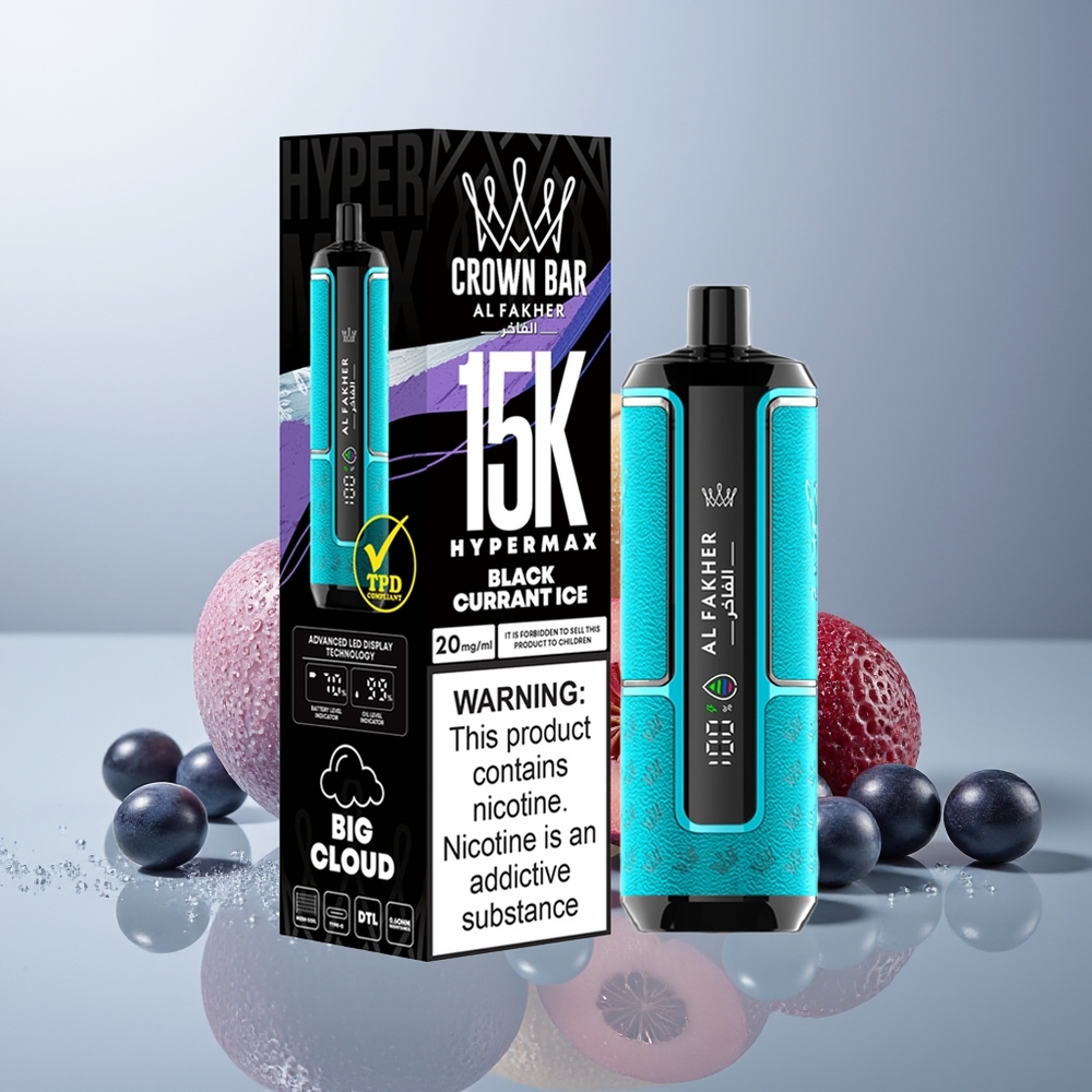 Wholesale Canada Al Fakher Crown Bar 15K 22ml 600mAh Blackcurrant Ice