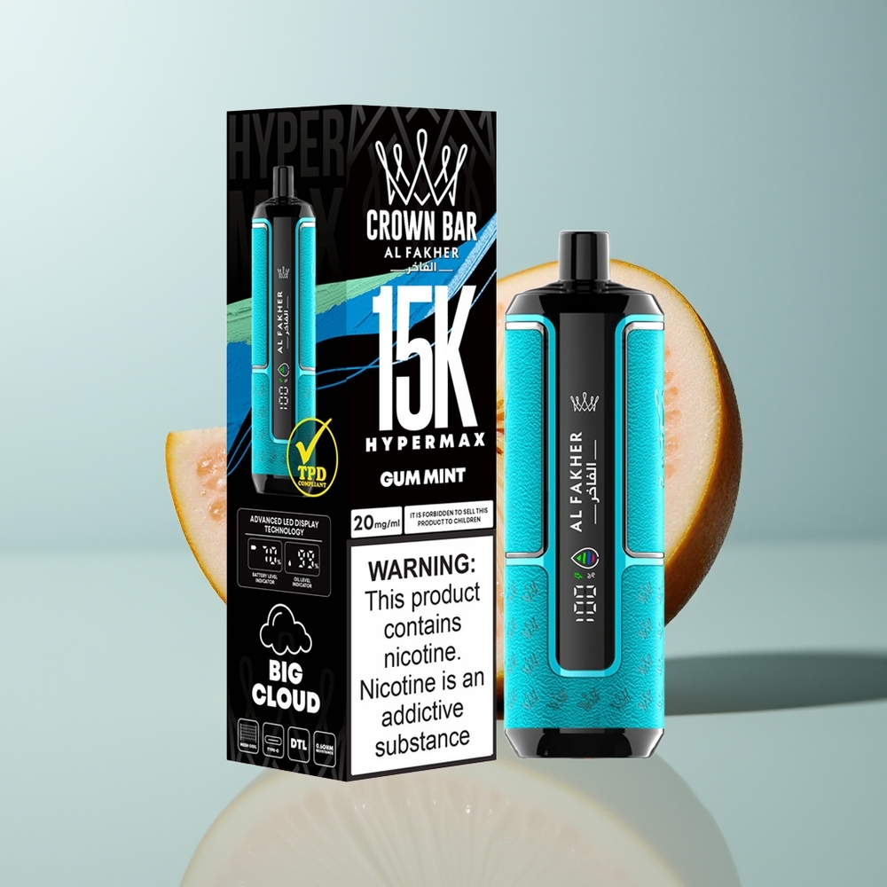 Wholesale Canada Al Fakher Crown Bar 15K 22ml Compact Gum Mint