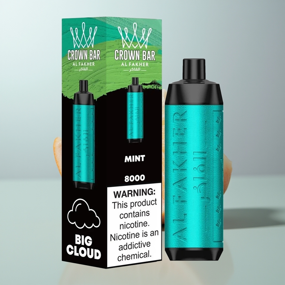 Wholesale Canada Al Fakher Crown Bar 8000 18ml 5mg Mint