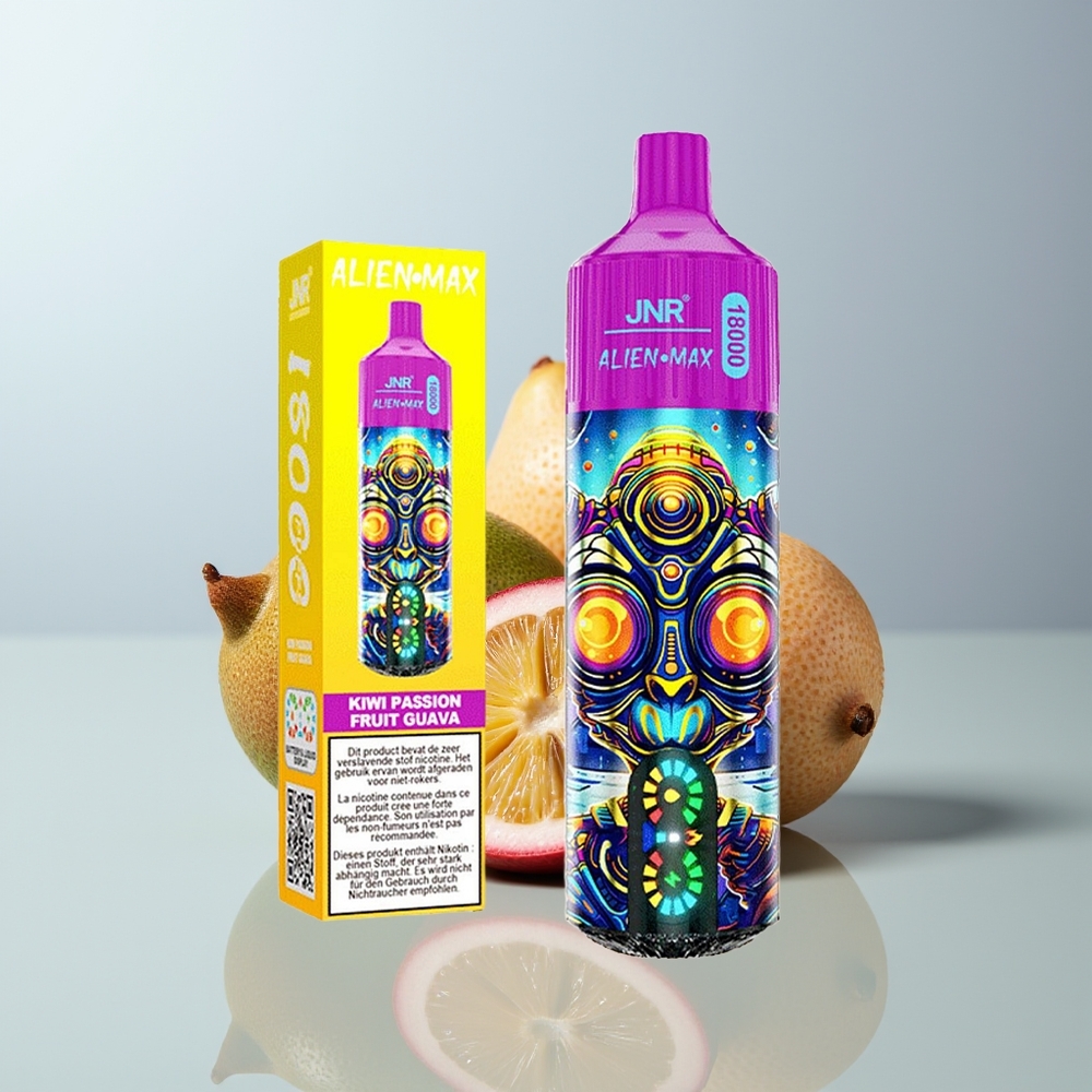 Wholesale Canada JNR Alien 18000 Puffs Dual Mesh Coil Kiwi Passion Fruit Guava