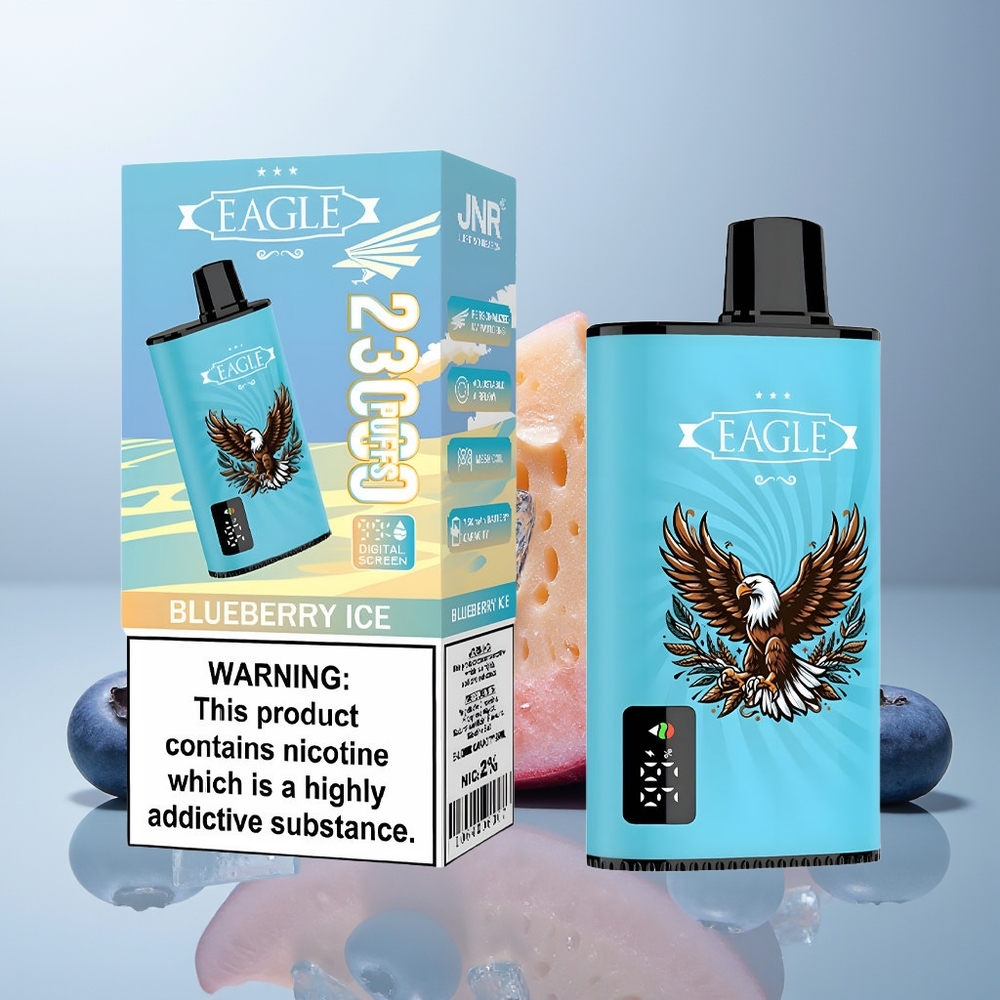 Wholesale Canada JNR EAGLE Smart 23000 Puffs Adjustable Airflow 25ml Blueberry Ice Disposable Vape