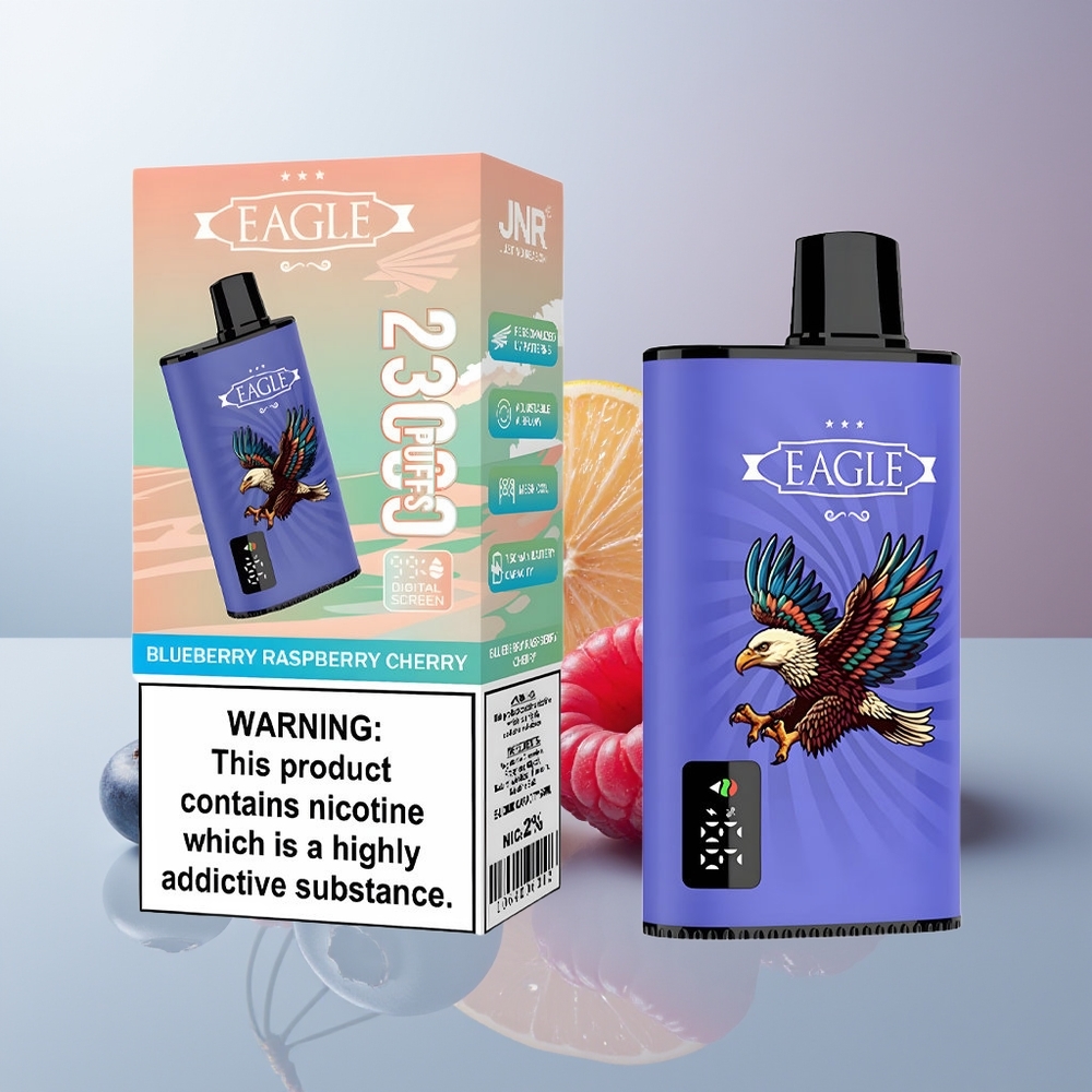 Wholesale Canada JNR EAGLE Smart 23000 Puffs Adjustable Airflow Type-C Charging Blueberry Raspberry Cherry