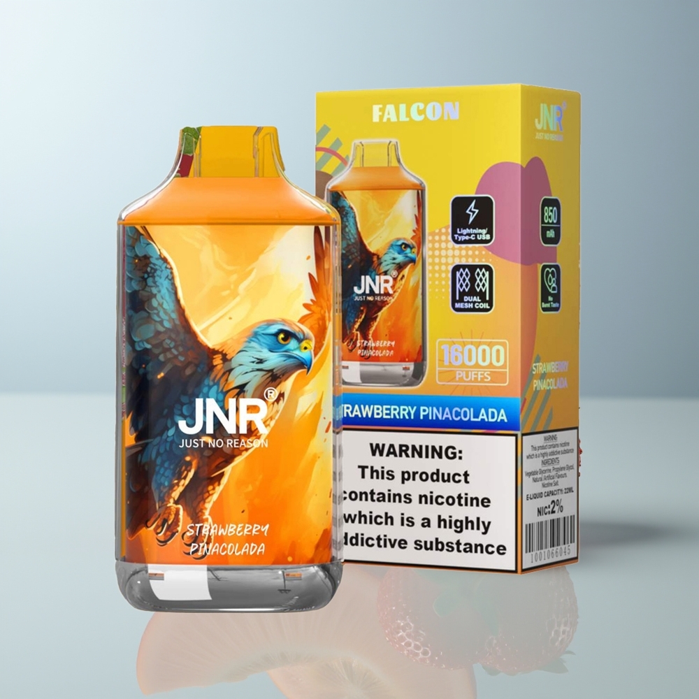 Wholesale Canada JNR Falcon 16000 Puffs Dual Mesh Coil Strawberry Pina Colada