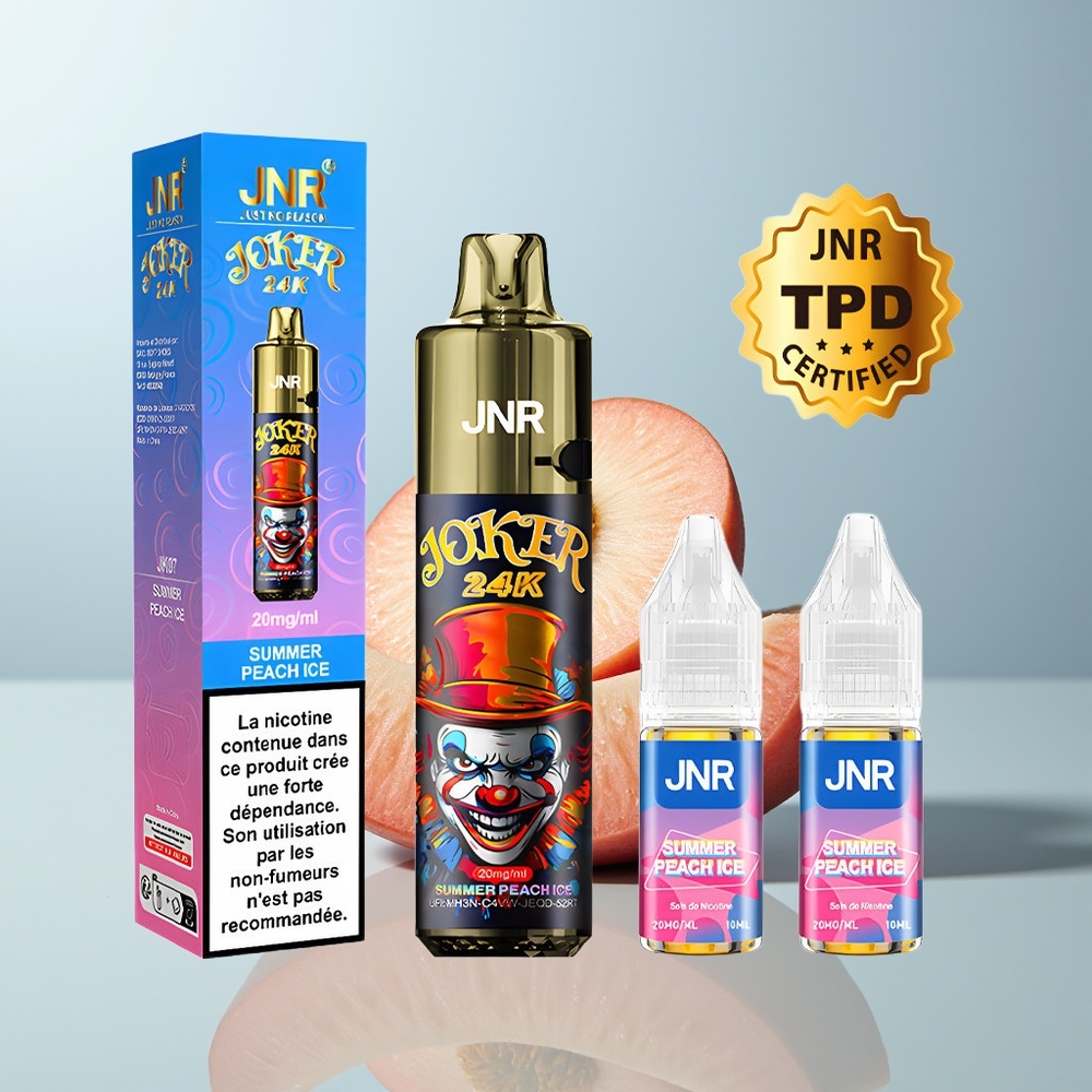 Wholesale Canada JNR Joker 24000 Puffs 2% Nicotine Summer Peach Ice Disposable Vape