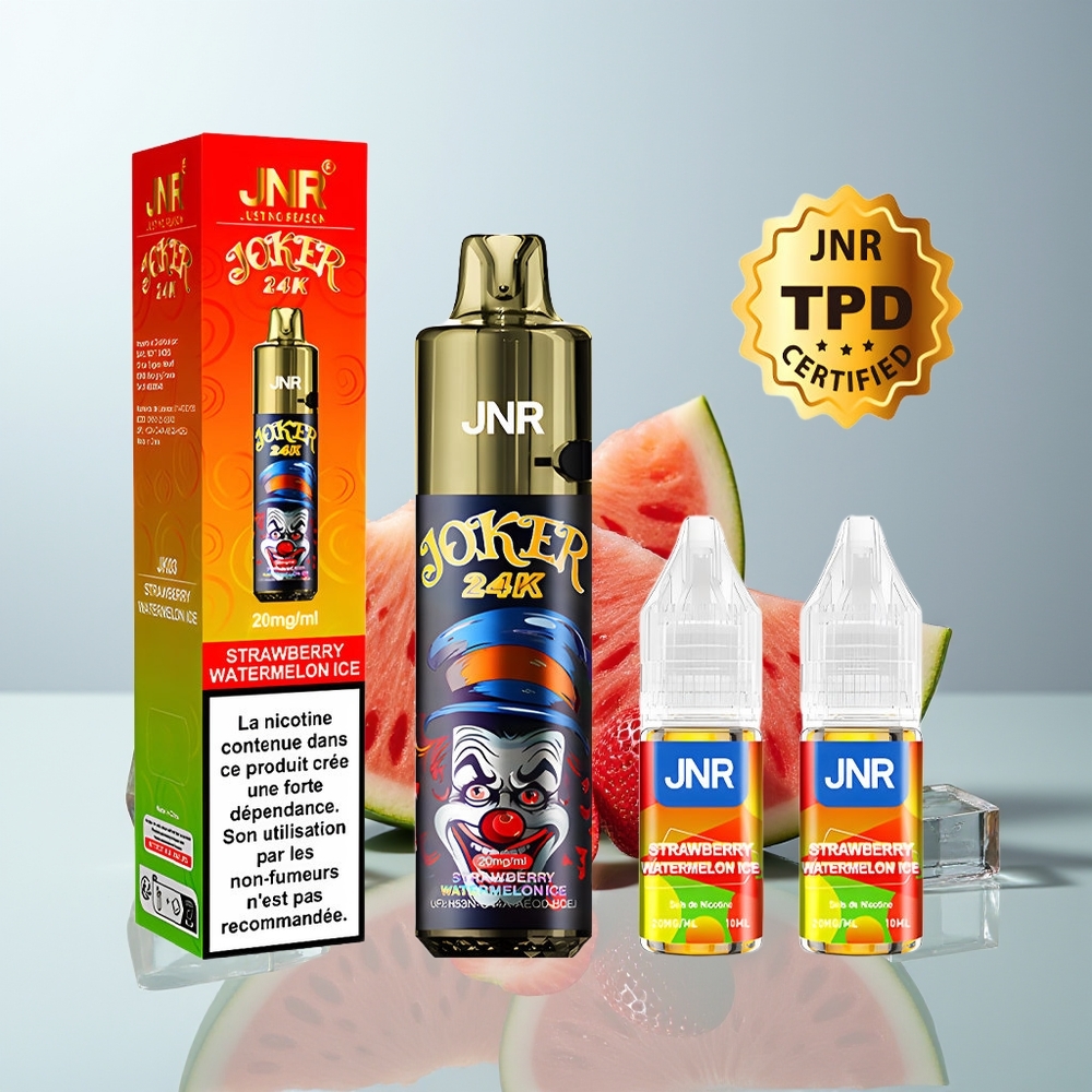 Wholesale Canada JNR Joker 24000 Puffs 800mAh Disposable Vape Strawberry Watermelon Ice
