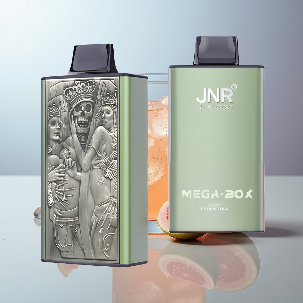 Wholesale Canada JNR Mega Box 25000 Puffs Dual Mesh Coil Fizzy Cherry Cola