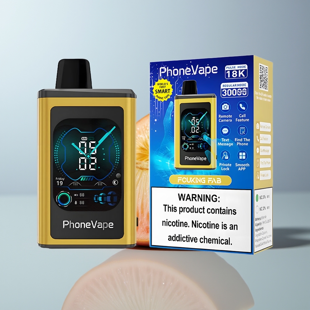 Wholesale Canada JNR PhoneVape 30000 puffs Rechargeable App Controlled Fucking Fab