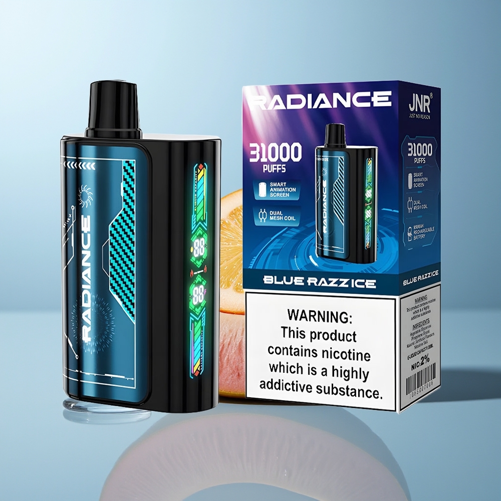 Wholesale Canada JNR Radiance 31000 Puffs 28ml Blue Razz Ice Disposable Vape