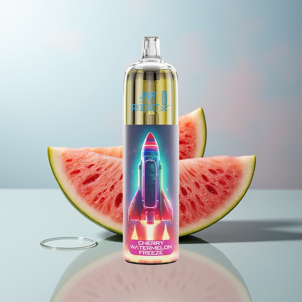 Wholesale Canada JNR Rocket-X 12400 Puffs 850mAh Battery 25ml e-Liquid Cherry Watermelon Freeze Disposable Vape