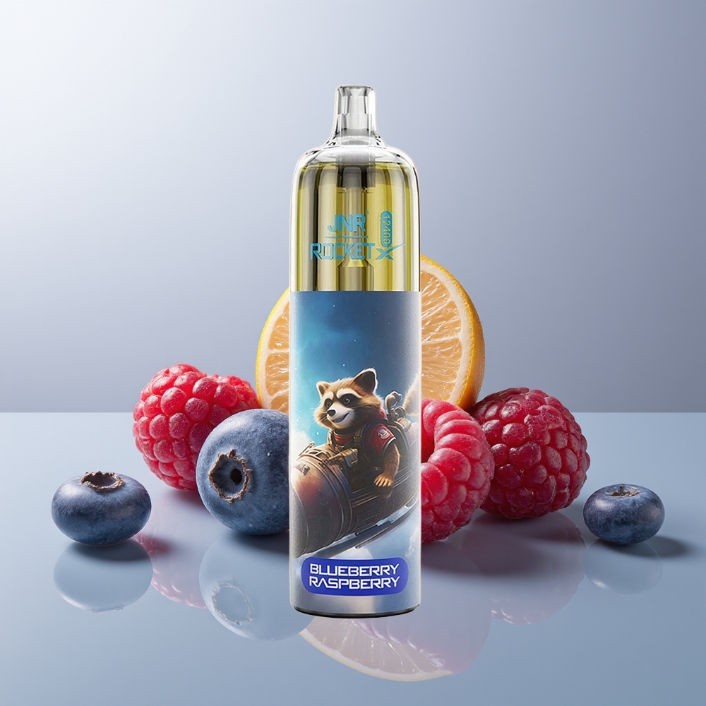 Wholesale Canada JNR Rocket-X 12400 Puffs Adjustable Airflow 25ml e-Liquid Blueberry Raspberry