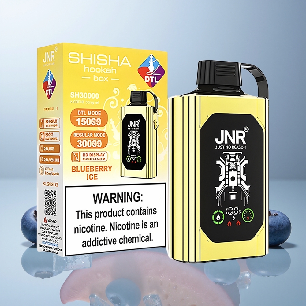 Wholesale Canada JNR Shisha Hookah Box 20500 Puffs Dual Mesh Coil Blueberry Ice