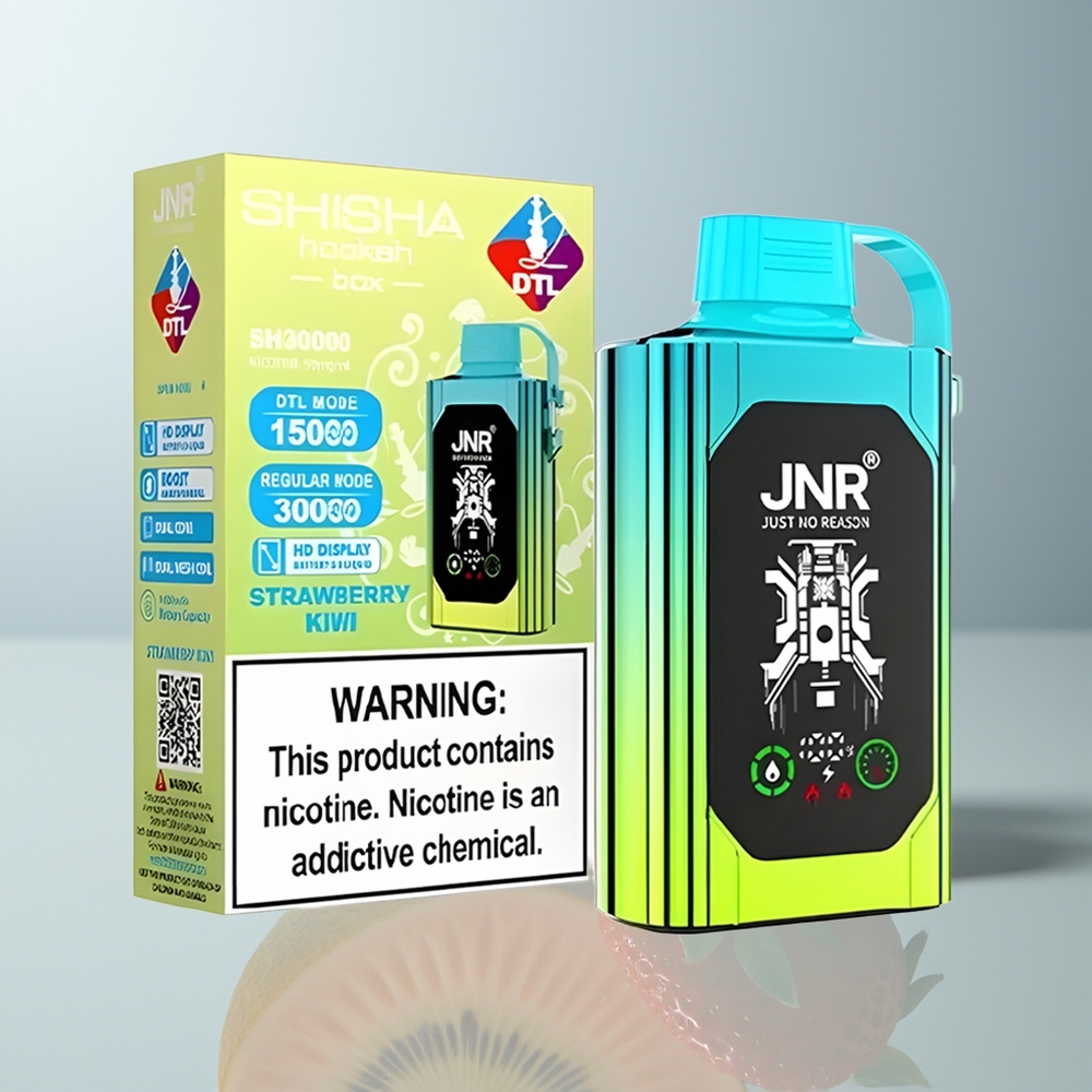Wholesale Canada JNR Shisha Hookah Box 20500 Puffs Dual Mesh Coil Strawberry Kiwi