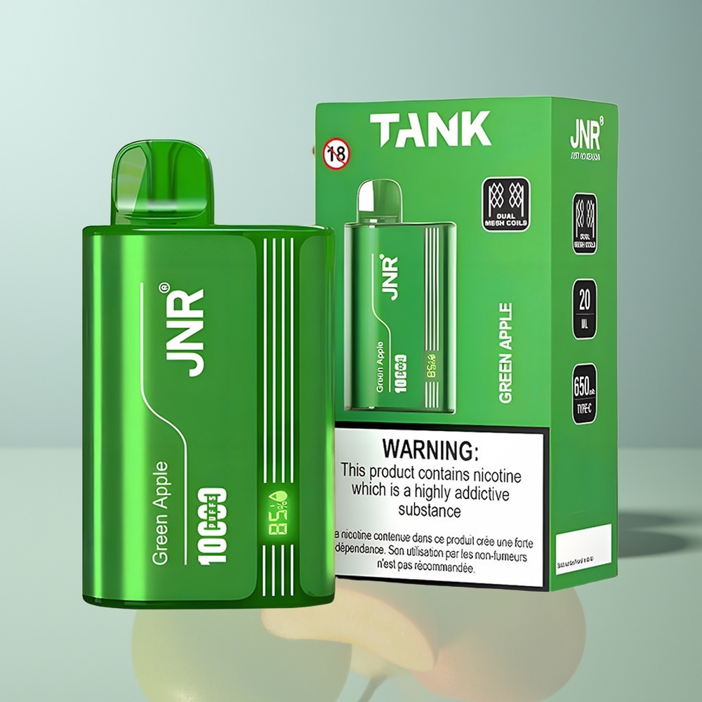 Wholesale Canada JNR Tank 10000 Puffs Dual Mesh Green Apple Peach Pear