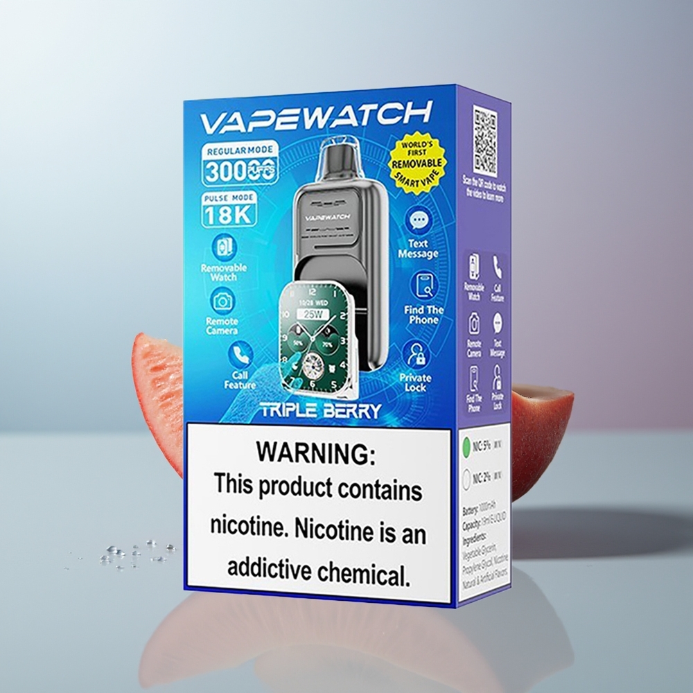 Wholesale Canada JNR VapeWatch 30000 Puffs 1000mAh Dual Mesh Coil Triple Berry