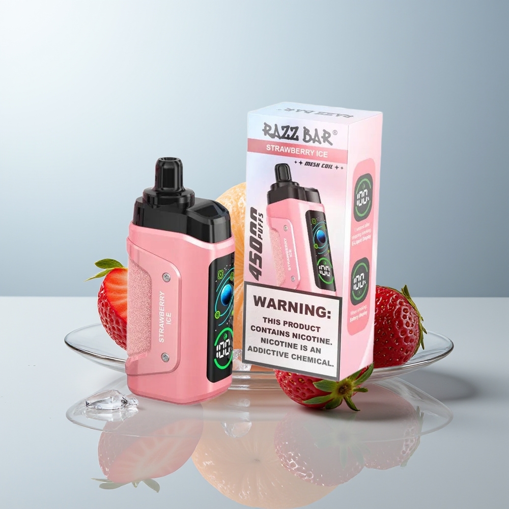 Wholesale Canada Razz Bar 45000 Puffs Adjustable Airflow Strawberry Ice Disposable Vape